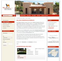 Website Fincavermietung Mallorca