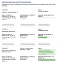 Screenshot 'Seminarverwaltung' der Website Bayerische Akademie für Sucht- und Gesundheitsfragen