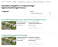 Screenshot Website - WBG Nürnberg Bauträger - Immoscout Anbindung